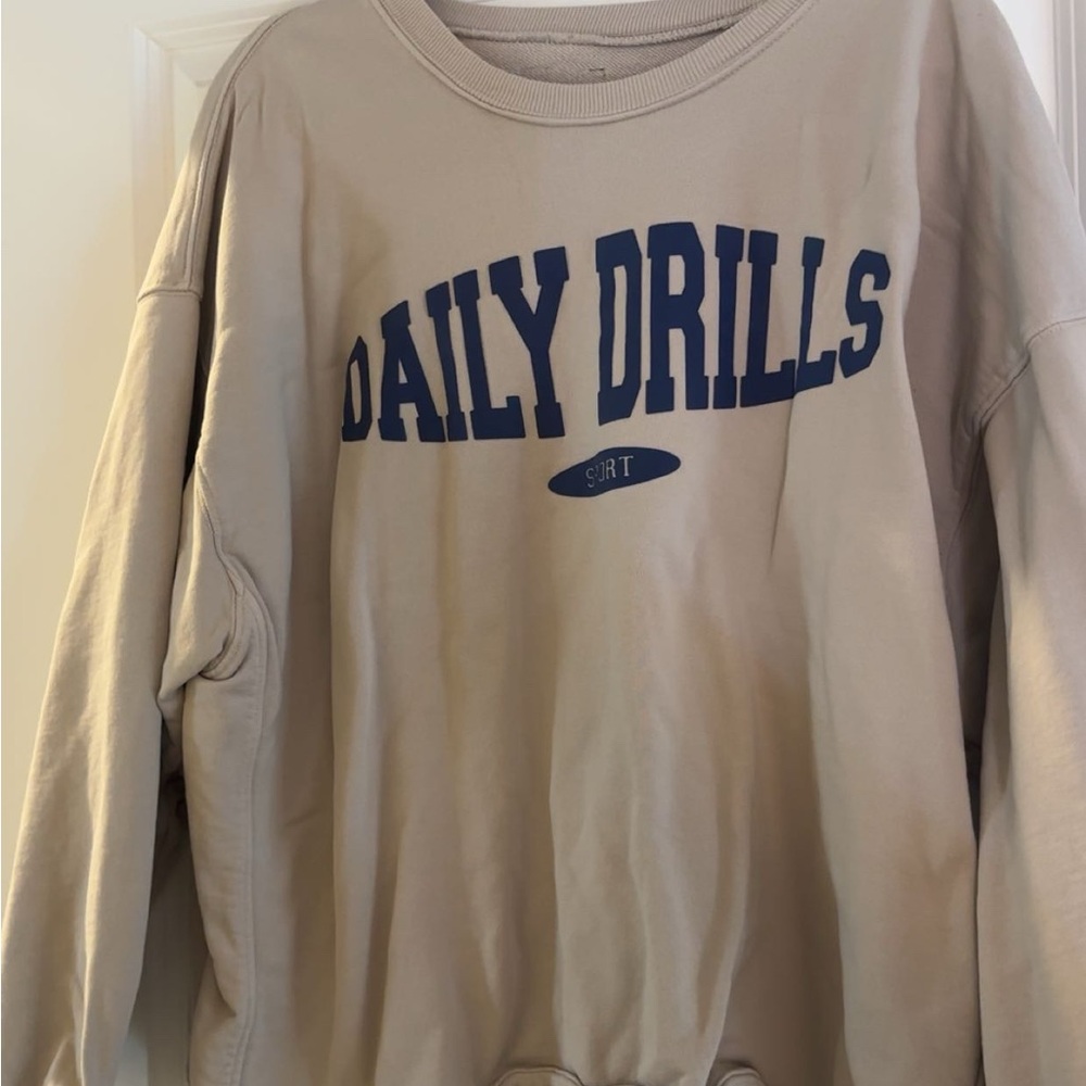 Daily Drills Tan Sweatshirt